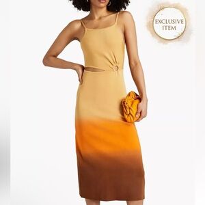 SANDRO Aja Tie Dye Midi Dress (EU) 36 NWOT